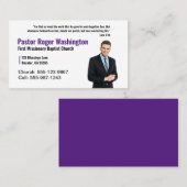 Pastor or Deacon Photo Church名刺 名刺 (正面/裏面)