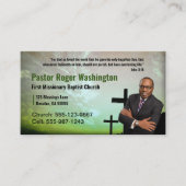 Pastor or Deacon Photo Church名刺 名刺 (正面)