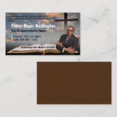 Pastor or Deacon Photo Church名刺 名刺 (正面/裏面)