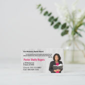 Pastor or Deacon Photo Church名刺 名刺 (スタンド正面)