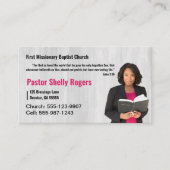 Pastor or Deacon Photo Church名刺 名刺 (正面)