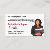 Pastor or Deacon Photo Church名刺 名刺 (正面)