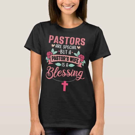 Pastor Wife Funny Special Christian Church Appreci Tシャツ (正面)