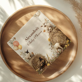 Pastoral Countryside Barn Baby Shower スタンダードカクテルナプキン