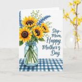Pastoral Mothers Day Illustration Card カード (黄色い花)