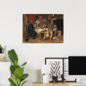 Pastoral Visit - Richard N. Brookeファインアートポスター ポスター (ホームオフィス)