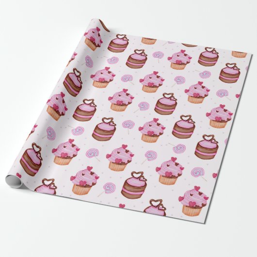 Pastries Wrapping Paper ラッピングペーパー (アンロールド)