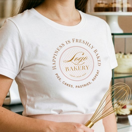Pastry Bakery Shop Uniform Upload Your Bakery Logo トライブレンドTシャツ