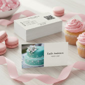Pastry Chef Bakery Photo QR Code 名刺