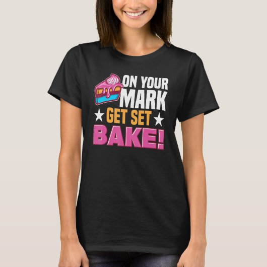 Pastry Chef Baking Tort Wafers Cookies Baking Supp Tシャツ (正面)