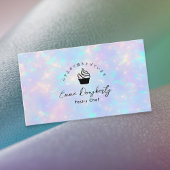 Pastry Chef Holographic Rainbow Cupcake 名刺