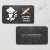 Pastry Chef | Whisk Rolling Pin | Baker 名刺 (正面/裏面)