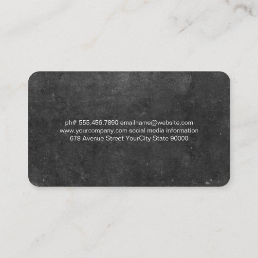 Pastry Chef | Whisk Rolling Pin | Baker 名刺 (裏面)