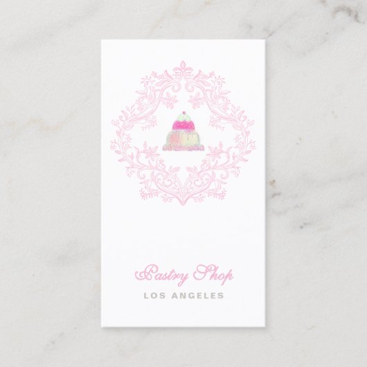 pastry shop business card 名刺 (正面)