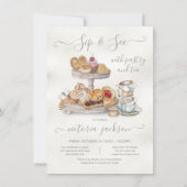 Pastry Tea Baby Showerで飲んで見る 招待状 (正面)