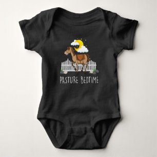 Pasture Bedtime Kids Good Night Hous Farm Animal(牧 ベビーボディスーツ