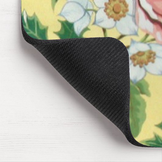 Patの花柄 マウスパッド (コーナー)