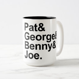 Pat、ジョージ、中枢神経刺激剤、およびジョー-数学の探偵 ツートーンマグカップ