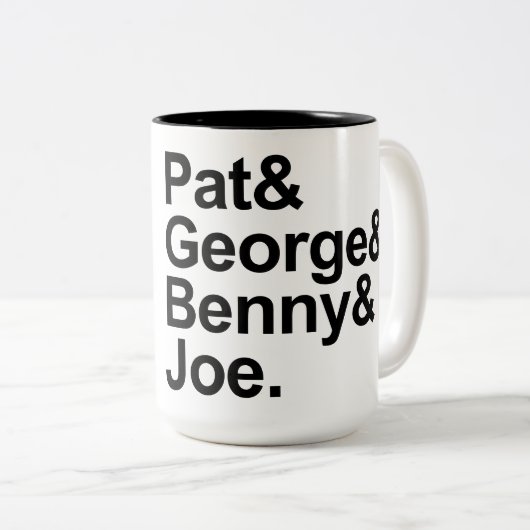 Pat、ジョージ、中枢神経刺激剤、およびジョー-数学の探偵 ツートーンマグカップ (正面右)