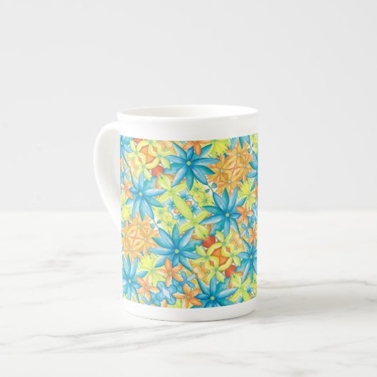 Pat Mosaic Mug ボーンチャイナマグカップ (正面左)