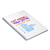 PATANJALIのヨガのSutraの蓄積のリスト ノートブック (右側)