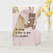 Patch Bearで交通事故から回復する カード (黄色い花)