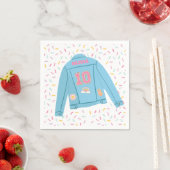 Patch Preppy Jean Jacket 10th Birthday スタンダードカクテルナプキン (インサイチュ)