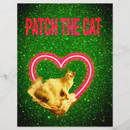 PATCH THE CAT DESIGN GLITTER AND GLAMOUR レターヘッド