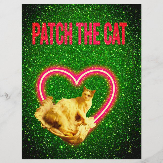 PATCH THE CAT DESIGN GLITTER AND GLAMOUR レターヘッド (正面)