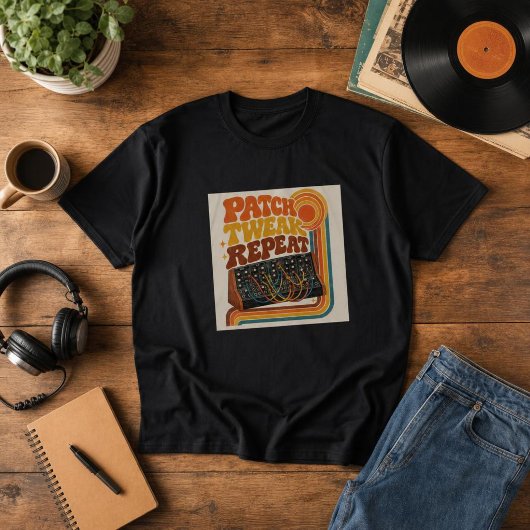 Patch Tweak Repeat. – Modular-Synthesizer Tシャツ