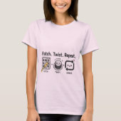 Patch. Twist. Repeat. – Kawaii Modular Synth  Tシャツ (正面)