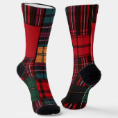 patched Plaid socks  ソックス (傾斜あり)