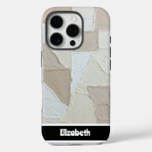 Patchworkテクスパーソナライズされたチャ Case-Mate iPhoneケース (裏面)