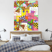 Patchwork キャンバスプリント (インサイチュ (寝室))