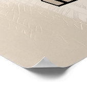 Patchwork Beagle - Geometric Dog ポスター (角)