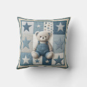 Patchwork Bear Pillow クッション (裏面)