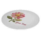 Patchwork Blume im Landhausstil カッティングボード (角)
