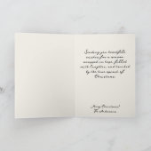 Patchwork Christmas Tree Christmas Card シーズンカード (内部)