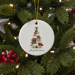 Patchwork Christmas Tree Christmas Ornament セラミックオーナメント