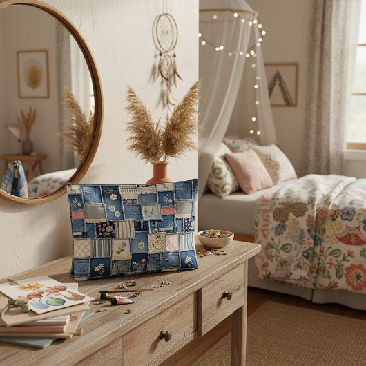 Patchwork Denim アクセサリーポーチ