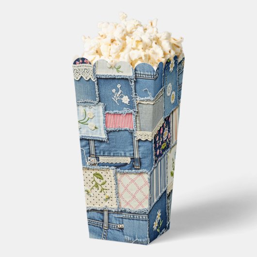 Patchwork Denim フェイバーボックス (はじけた状態)