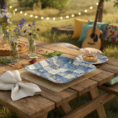 Patchwork Denim ペーパープレート