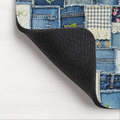 Patchwork Denim マウスパッド (コーナー)