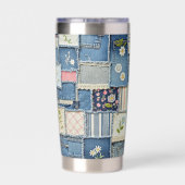Patchwork Denim 保温保冷タンブラー (背面)