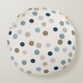 Patchwork Denim Bear Baby Round Throw Pillow ラウンドクッション