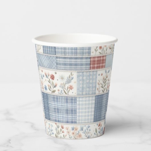 Patchwork Denim Koala Baby - Paper Cups 紙コップ (正面)