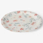 Patchwork Denim Koala Paper Plates ペーパープレート (アングル)