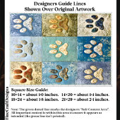 Patchwork Dog and Cat Paw Prints EN6 Decoupage 薄葉紙