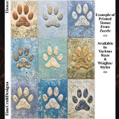Patchwork Dog and Cat Paw Prints EN6 Decoupage 薄葉紙