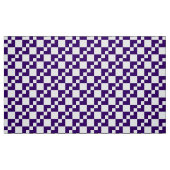 Patchwork Domino -深い紫と白 ファブリック (ファットクウォーター)